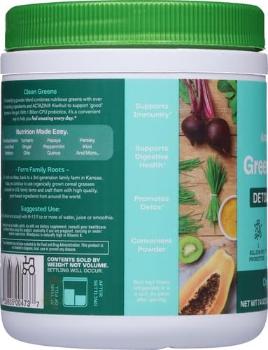Amazing Grass Greens Superfood Detox & Digest: Greens Powder with Digestive Enzymes & Probiotics, Clean Green, 30 Servings (Packaging May Vary)...
