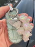 Backpack Keychains Charms For Girls, Car Key Chain Lily of the valley Simulated Resin Glow in the Dark Key ring Keychains (white)...