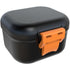 ARGOMAX Leak Proof Denture Bath Cup, Portable Soaking Denture Box, Denture Bath Case with Strainer, for Dentures and Braces (Black + Orange)....