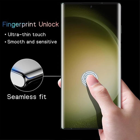 BANDQ 3 Pack for Samsung Galaxy S23 Ultra Screen Protector?3+1 Pack? 1 Pack Tempered Glass Camera Lens Protector, HD Clear 9H Tempered Glass Scree...