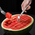 2-in-1 Stainless Steel Fruit Cutter, 2024 New Watermelon Fork Slicer Cutter Slicer Tool, Dual Head Fruit Forks Slicer Knife for Home Kitchen Gadge...