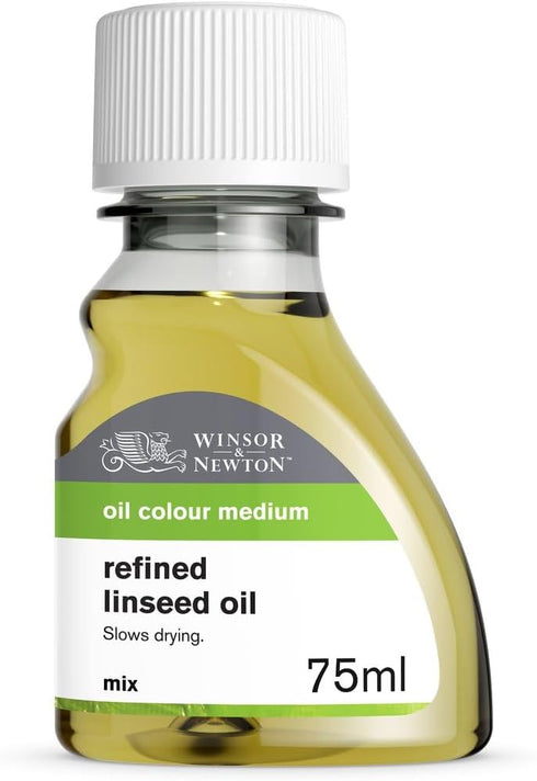 Winsor & Newton Refined Linseed Oil, 75ml (2.5oz) Bottle...