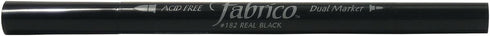 Tsukineko Versacraft Dual-Ended Fabrico Marker Color-Fast, Real Black...