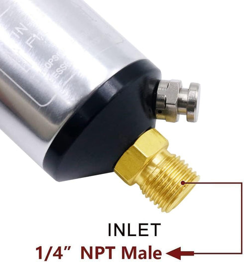 Joywayus Water Oil Separator for Air Line 1/4" NPT Inlet and Outlet 150PSI Air Compressor and Air Tool Accessory Protect Lifespan of Pneumatic Too...