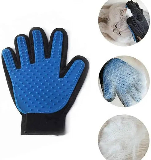 Luxury Pet Grooming Gloves - Perfect Brushes for Cats, Dogs Hair Remover - Enhanced 259-Silicone Tip Design for Superior Shedding and Massage, Ski...