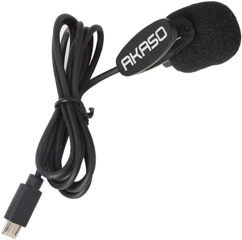 AKASO External Microphone EK7000/ EK7000 Pro/Brave 4//Brave 7 LE/Brave 4 Pro/ V50X/ V50 Elite Action Camera Only (Micro USB Port)...