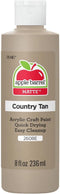 Apple Barrel Acrylic Paint in Assorted Colors (8 oz), K2608 Country Tan- Pack of 1...
