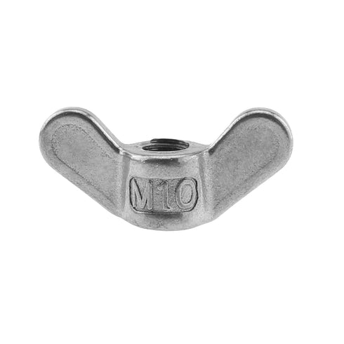 Maxmoral 4PCS M10 Wing Nut 304 Stainless Steel Butterfly Nut Hand Twisted Fastener Hardware Parts for Mechanical Electronic Furniture Decoration...