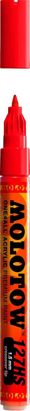 Molotow ONE4ALL Acrylic Paint Marker, 1.5mm, Traffic Red, 1 Each (127.402)...