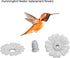 Hummingbird Feeder Flower Shape Feeder 30 Sets, Hummingbird Feeders Replacement Flowers Solid Plastic Hanging Bird Feeding Ports Replacement Parts...