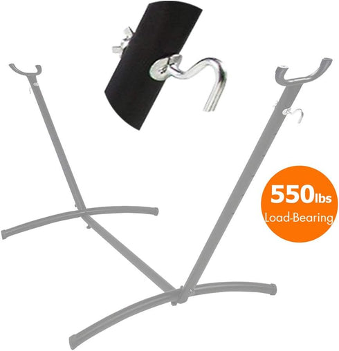 Zinc Heavy-Duty Replacement Hooks Holding Hammock Fit 3/8 Inch Dia. 1-1/4 to 2 Inch Long Hole on Hammock Stand - 2 Packs...