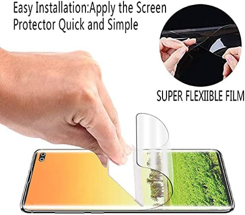 HPTech 2-Pack Screen Protector For Samsung Galaxy S10 Plus Full Coverage PET Film, HD Clear, Bubble Free, Case Friendly...