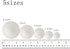 50 Pack Craft Foam Balls, 5 Sizes(1-2.4 Inches), White Polystyrene Smooth Round Balls, Foam Balls for Arts and Crafts, Christmas, DIY Craft for Ho...