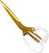Acrylic Scissors 9-Inch, Clear Acrylic Handle & Gold Stainless Steel Scissors for Office, Home & Sewing Use, Office Supplies and Accessories...