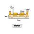 eMagTech 200Pcs Brass Crimp Electrical Connector Wire U-Shaped Terminal, U-Shaped Brass Crimp Terminal Connectors Suitable for Lines 0.5-1.5mm²...