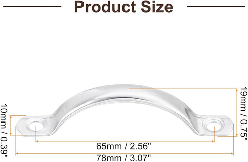 uxcell Stainless Steel Door Pull Handles, 3Pcs 78mm/3.07" Long Door Handle with Screws Cabinet Drawer Hardware Handles Pulls...