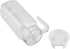 Fdit Acrylic Transparent Juice Bottle Striped Water Ice Cold Juice Jug with Lid great for Homemade Juice & Cold Tea or for Milk Bottles Reusable D...