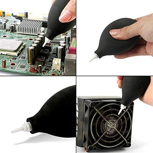 Mini Air Dust Blower, Rubber Ball Pump Cleaner Circuits Clean Tool with Metal Nozzle for Cell Phone, Tablet, Camera Lens, Keyboard...