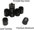 Pill Disperser Waterproof 7 Days Pill Holder Travel Pill Container Portable Medicine Keychain Daily Airtight Pill Organizer?Black)...