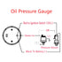ESUPPORT Car 2" 52mm Oil Press Gauge Meter Pressure Sensor Pointer Blue LED Light...