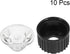 uxcell 10 pcs 20mm LED Lens 15 Degree with Black Holder for 1W 3W High Power LED Light...