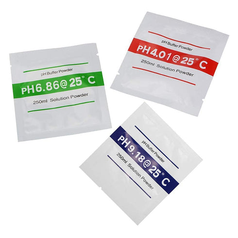 12 Pack pH Meter Buffer Solution Powder 6.86/4.01/9.18 for Precise pH Meter, pH Calibration Solution Powder Packets...