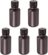 uxcell Plastic Lab Chemical Reagent Bottle 50ml/1.7oz Small Mouth Sample Sealing Liquid Storage Container Brown 5pcs...