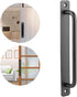 ViaGasaFamido Elegant Sliding Barn Door Handle, Black Flush Patio Door Handle, Aluminum Alloy Smooth Pull for Wardrobes Cabinets Garages Sheds...