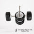 A Pair White Alloy 1:64 Wheels,Scale Alloy Wheels Rubber Tires,Model Alloy and Accessories Tires Wheel Rubber Tire and Wheel Sets Wheels and Tires...