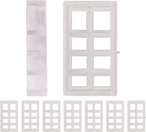 Amazing Drapery Hardware Bracket Spacer Blocks 8ct – Durable Extension Clear Plastic Brackets for Blinds and Shades, Ideal for Home and Office Win...