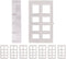 Amazing Drapery Hardware Bracket Spacer Blocks 8ct – Durable Extension Clear Plastic Brackets for Blinds and Shades, Ideal for Home and Office Win...