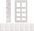 Amazing Drapery Hardware Bracket Spacer Blocks 8ct – Durable Extension Clear Plastic Brackets for Blinds and Shades, Ideal for Home and Office Win...