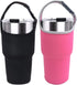 2 Pack Tumbler Carrier Holder Pouch for All 30oz Stainless Steel Travel Insulated Coffee Mug,DanziX Neoprene Sleeve with Carrying Handle,Fit for Y...