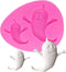 Ghost Shape Silicone Molds for Halloween Cake Decorating Tools DIY Chocolate Candy Cookies Biscuits Gum Fondant Pudding Cupcake Baking Mold, Hallo...