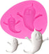 Ghost Shape Silicone Molds for Halloween Cake Decorating Tools DIY Chocolate Candy Cookies Biscuits Gum Fondant Pudding Cupcake Baking Mold, Hallo...