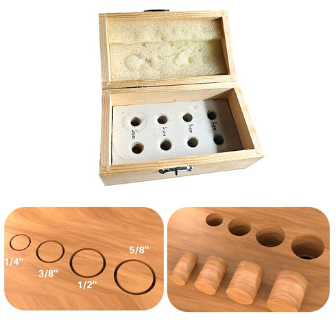 Wood Plug Cutter Drill Bit Set Woodworking Chamfer Drill Bits Straight and Tapered Taper Cutting Tool Cork Drill Bit Knifes 6mm 10mm 13mm 16mm, 8p...