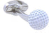 Golf Ball White Pair Cufflinks in Presentation Gift Box & Polishing Cloth...