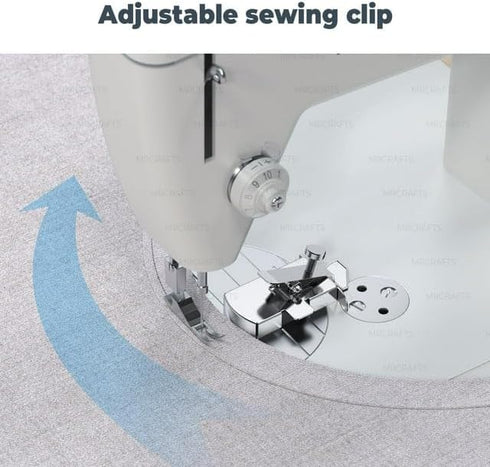 1Pc Silver Magnetic Seam Guide for Sewing Machine, Sewing Guide Supplies, Magnetic Seam Guide with Clip, for Craft, Sewing, Clothes, DIY Sewing Ma...