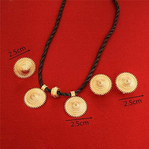 24K Gold Plated Eritrea Africa Wedding Engagement Ethiopia Sets Habesha...