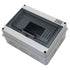 Distribution Protection Box with DIN Rail IP65 ABS Transparent Clear Cover Power mcb Distribution Box for Circuit Breaker Indoor on The Wall 8 Way...