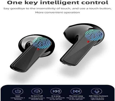 RDRKR Waterproof IPX 7 Bluetooth 5.3 Wireless Earbuds Compatible with Android/iOS Mobile Phones, Computers, Tablets, Gaming...