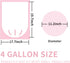 4 gallon Strong Trash Bags Garbage Bags, Bathroom Trash Can Bin Liners, Small Plastic Bags for home office kitchen bedroom, pink...