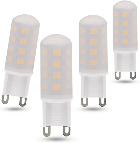 KAKEMONO G9 LED Bulb 4W, 40 Watt T4 G9 Halogen Equivalent 120V Chandelier Lighting Non-Dimmable, Soft Warm White 2700K, 4 Pack...
