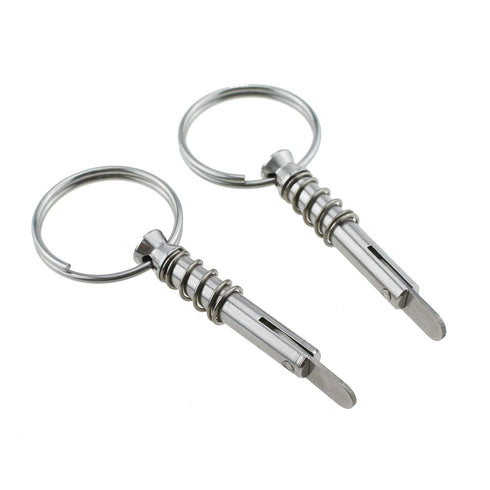 4PCS 1/4 Inch Marine Hardware Quick Release Pin Stainless Steel Bimini Top Pin Suitable for Stainless Steel Pipe Clamp and Marine Outfitting and B...