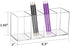 Acrylic Pen Holder Clear Pencil Organizer Makeup Brush Holder Countertop Desk Accessory Storage (4 Compartments)...