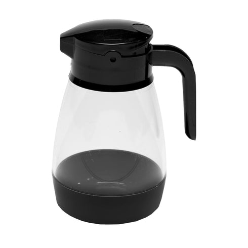 Service Ideas SY916BL Syrup Dispenser, 16oz, Black/Clr...