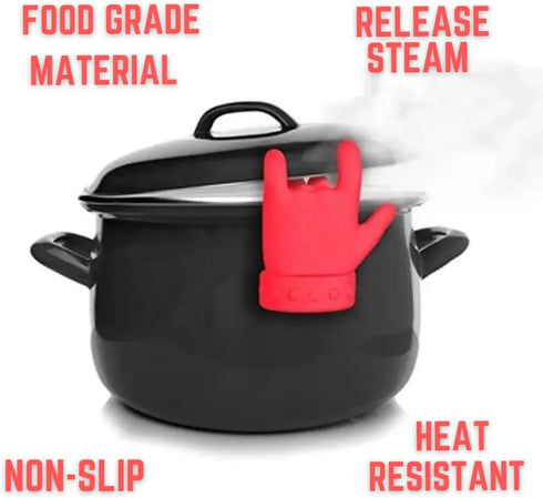 Love Cooking Utensil Holder! Kitchen Countertop Spoon Rest | Attach to Pots & Pans | Release Steam | Non-slip | Heat-resistant | High-Quality Food...