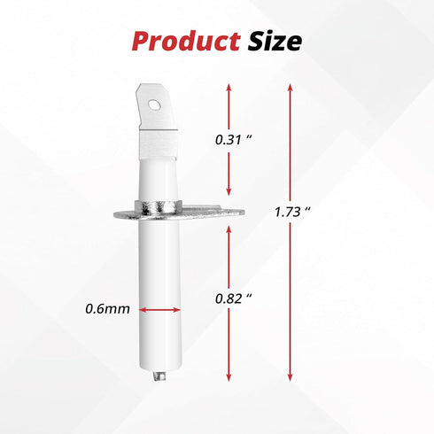 2 Pack 8523793 Gas Range Stove Ignitor Electrode Replacement for Whirlpool Gas Range Igniter,Amana oven ignitor and Kenmore gas stove parts WP8523...