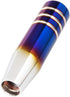 Aluminum Weighted Shift knobs, Universal Burnt Blue Long Shift knobs Automatic Manual Vehicles Lever Cover Head Shift Knobs 5 Inch with 3 Threaded...