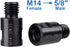Wolfride M14 to 5/8" Angle Grinder Attachment Adapter M14 female to 5/8-11 male adapter (2 Pcs)...